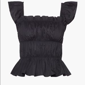 Black Tiered Ruffle Tank, Size S